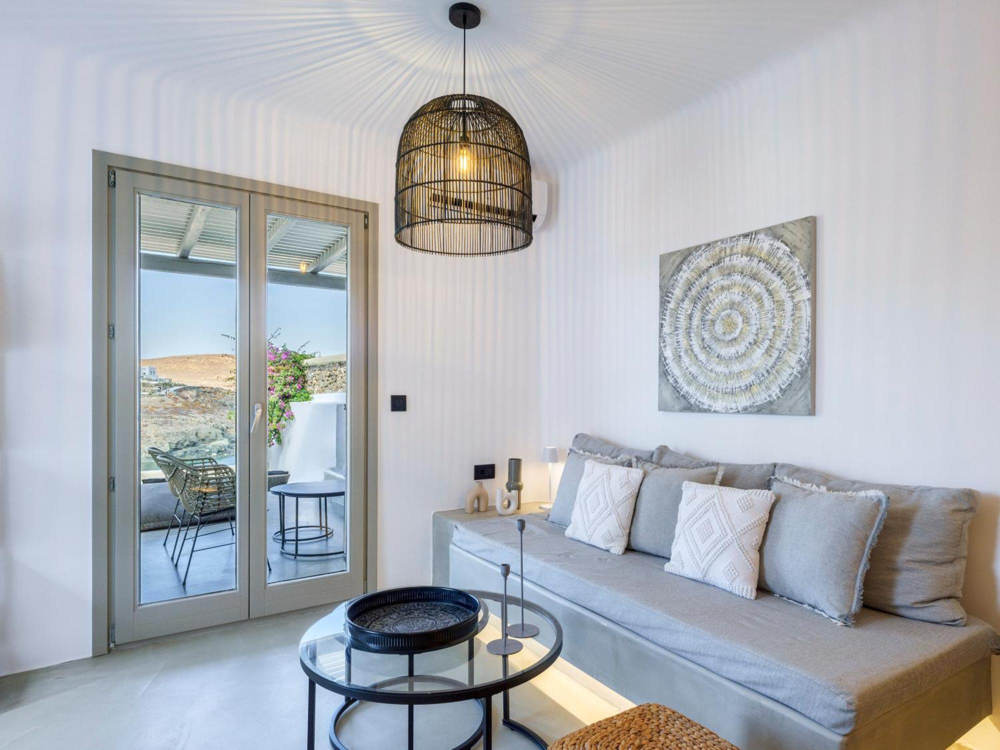 Mykonos Residence Villas & Suites Merchia Beach Ngoại thất bức ảnh