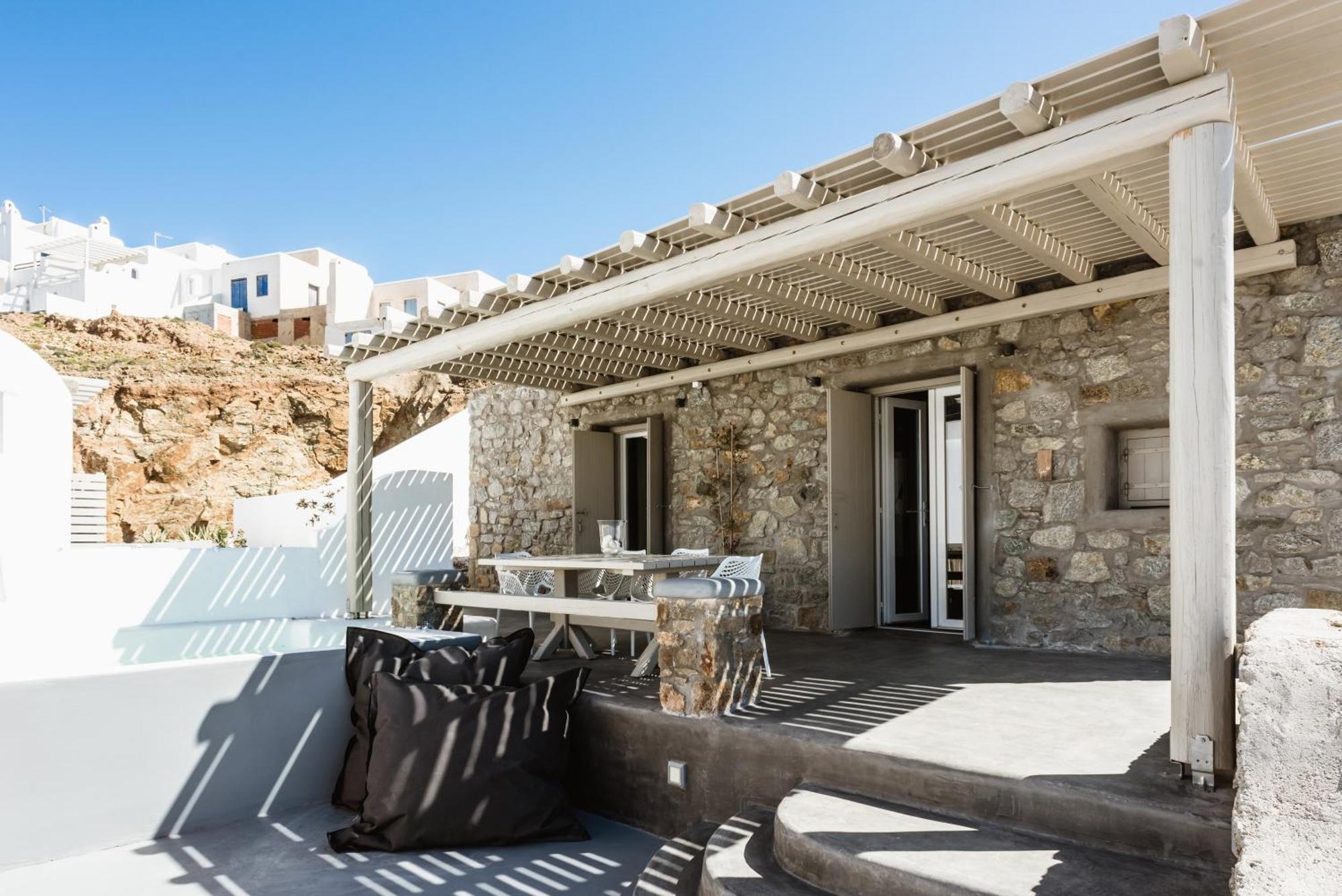 Mykonos Residence Villas & Suites Merchia Beach Ngoại thất bức ảnh