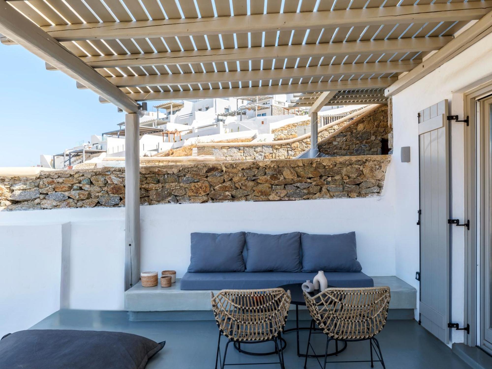 Mykonos Residence Villas & Suites Merchia Beach Ngoại thất bức ảnh