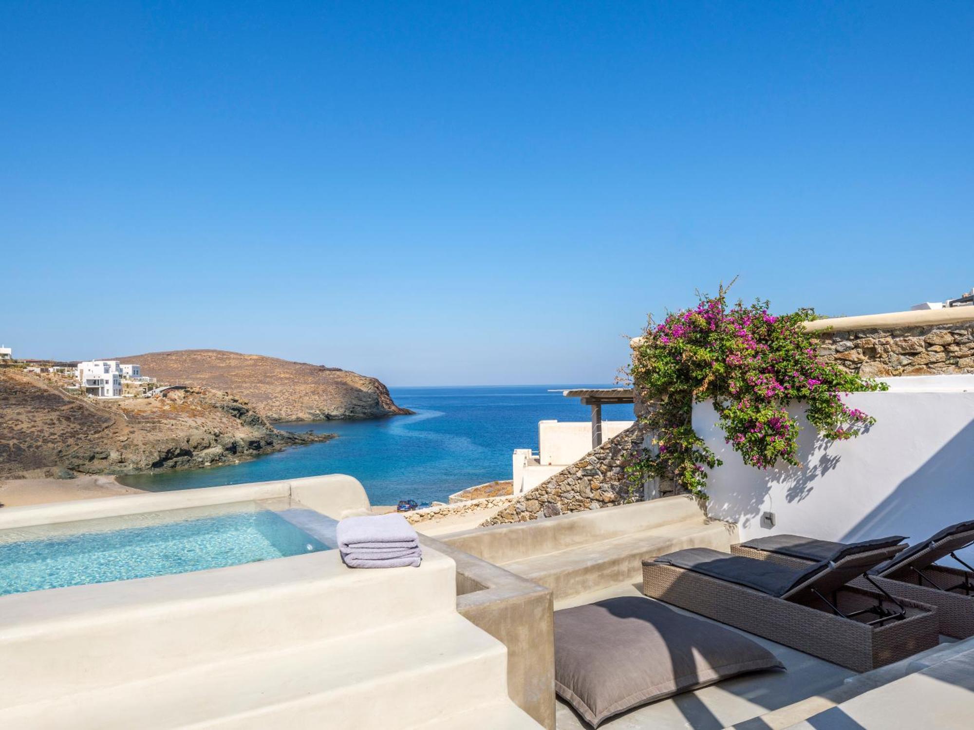 Mykonos Residence Villas & Suites Merchia Beach Ngoại thất bức ảnh