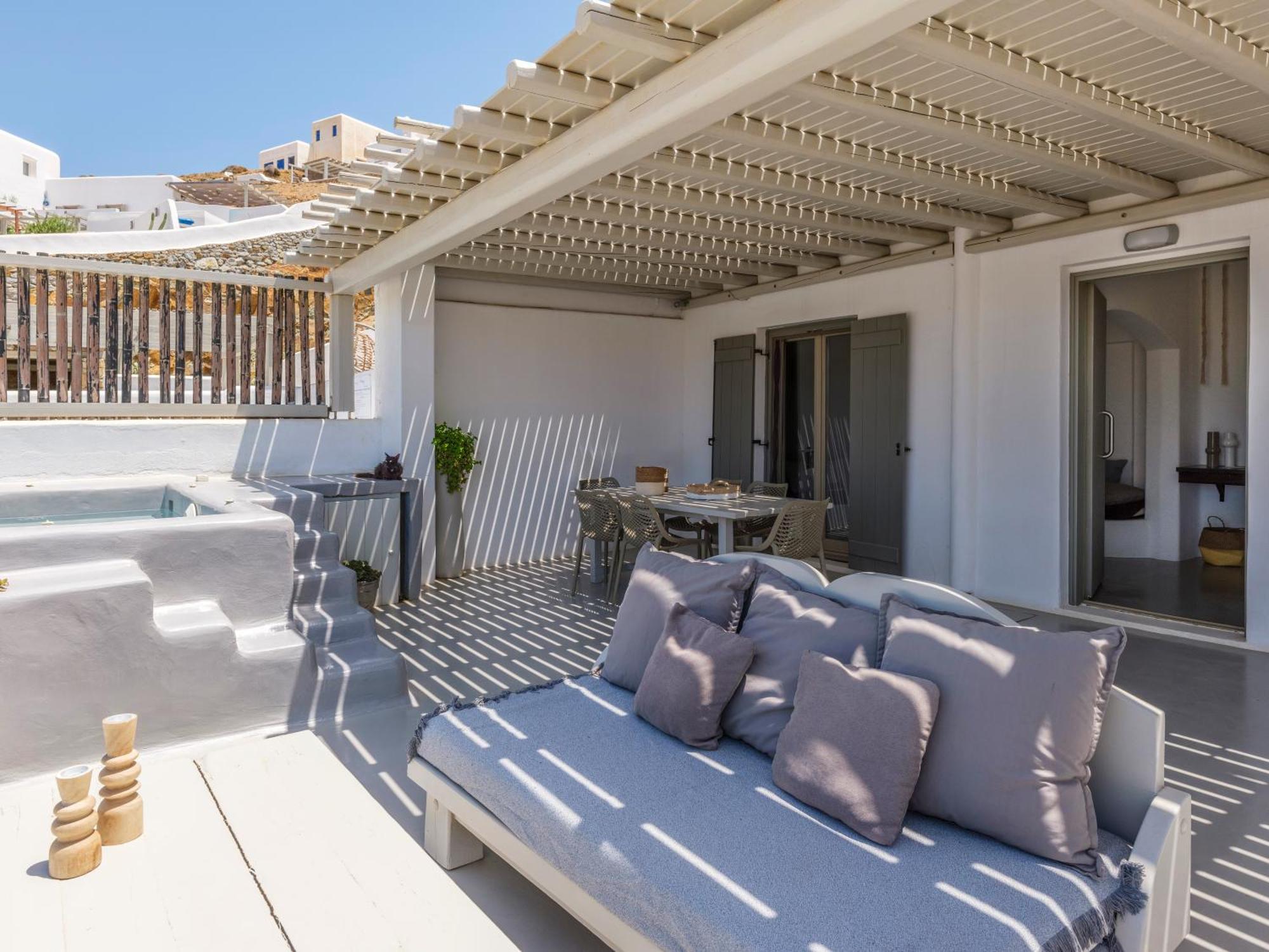 Mykonos Residence Villas & Suites Merchia Beach Ngoại thất bức ảnh