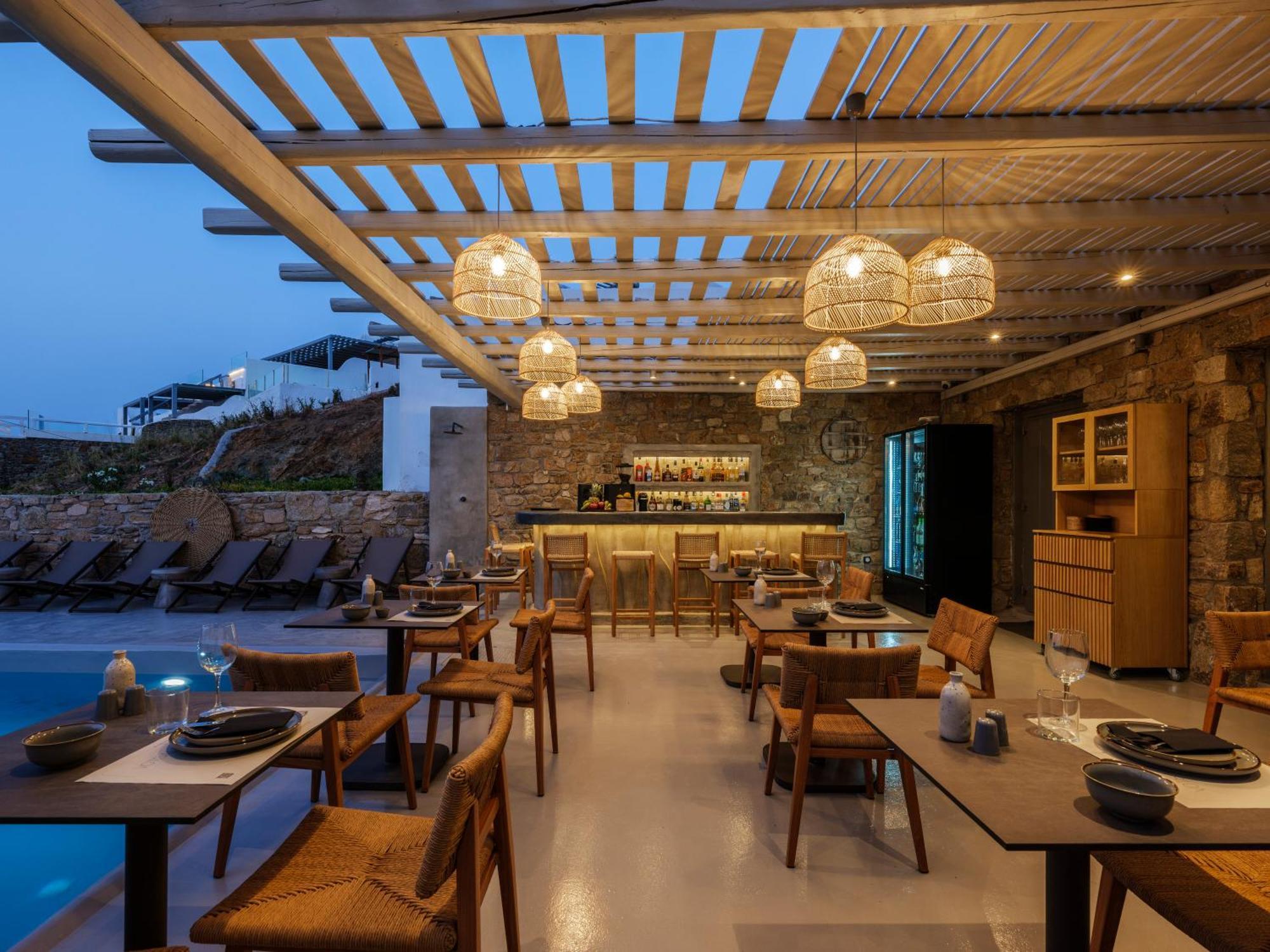 Mykonos Residence Villas & Suites Merchia Beach Ngoại thất bức ảnh
