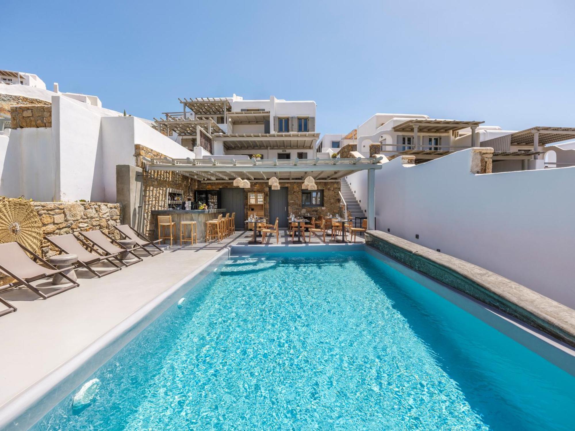 Mykonos Residence Villas & Suites Merchia Beach Ngoại thất bức ảnh