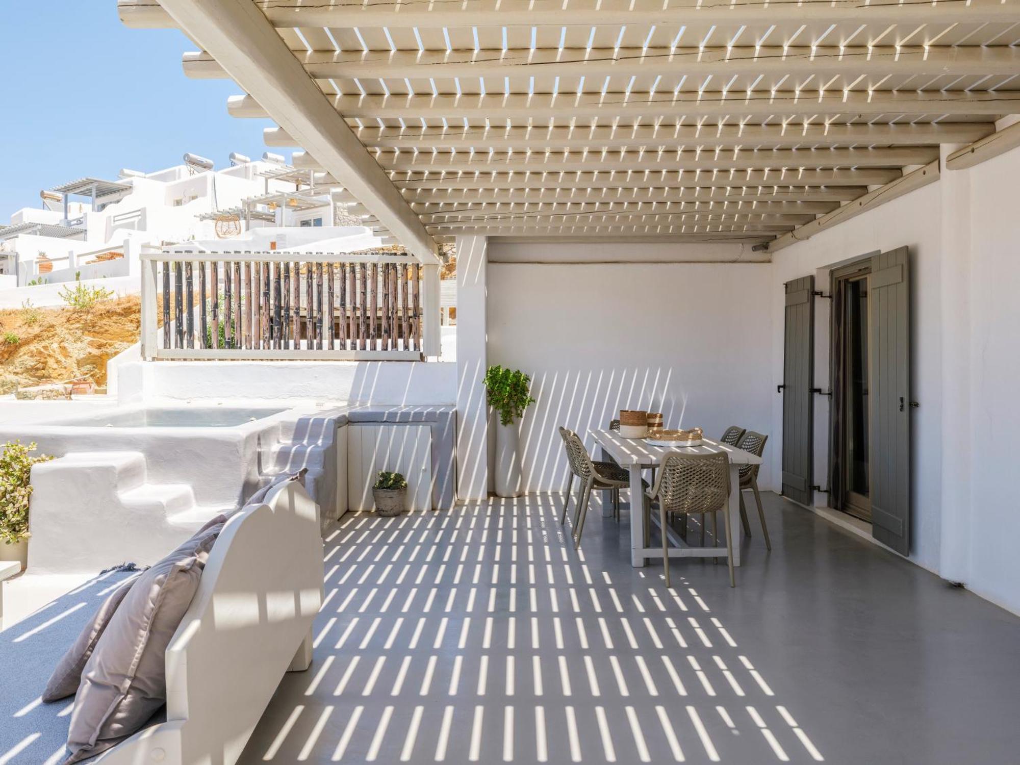 Mykonos Residence Villas & Suites Merchia Beach Ngoại thất bức ảnh