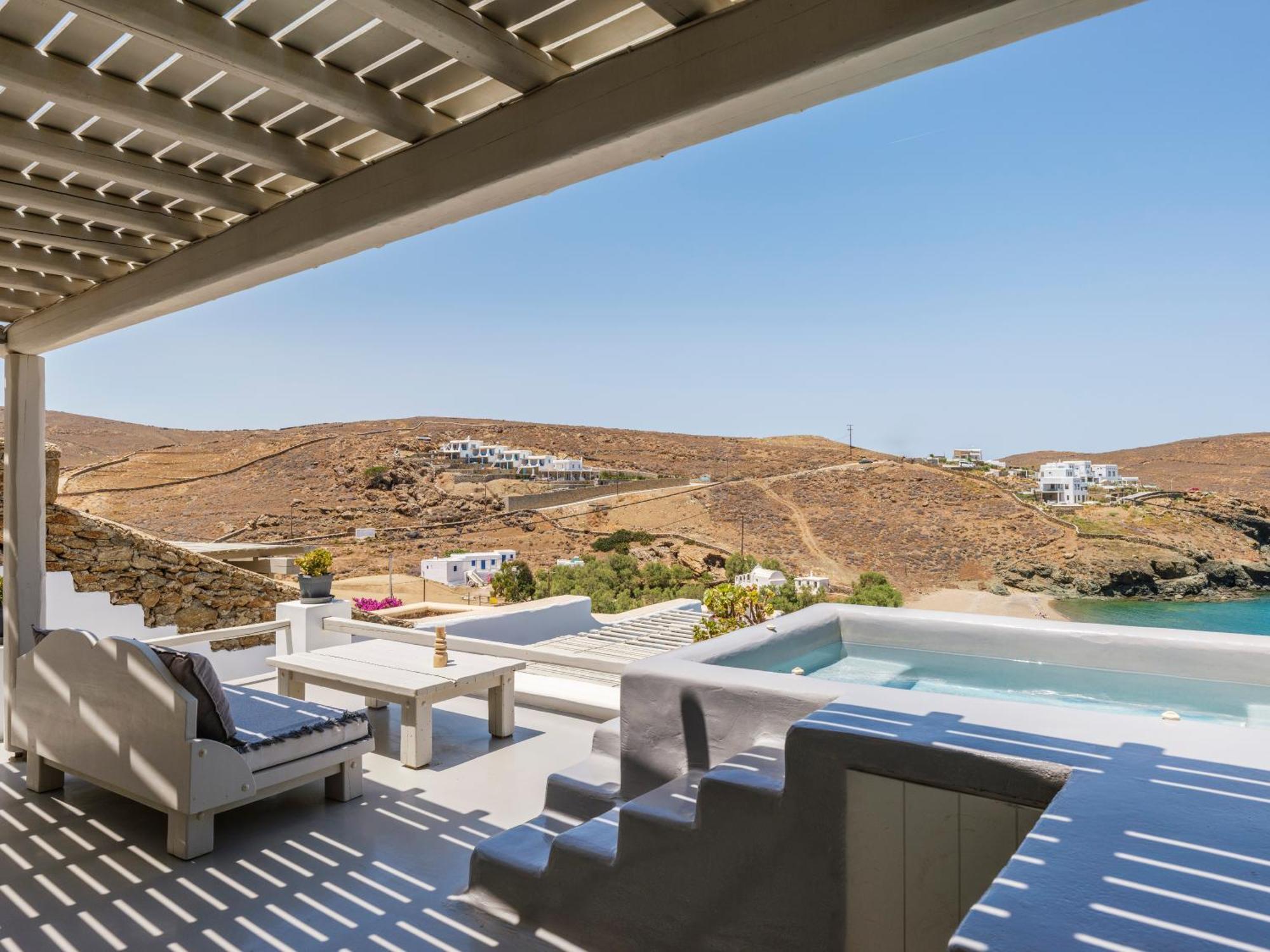 Mykonos Residence Villas & Suites Merchia Beach Ngoại thất bức ảnh